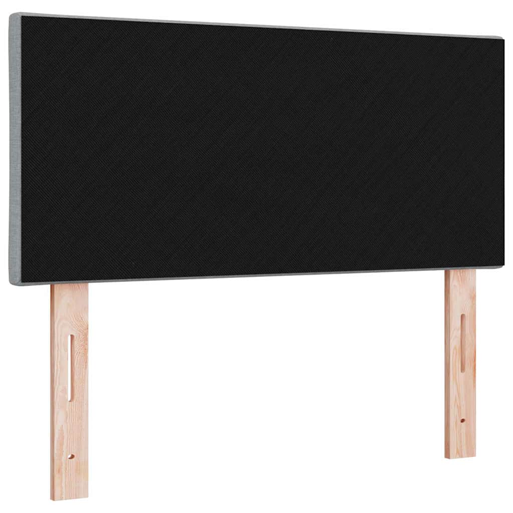 LED Kopfteil Hellgrau 90 cm Stoff