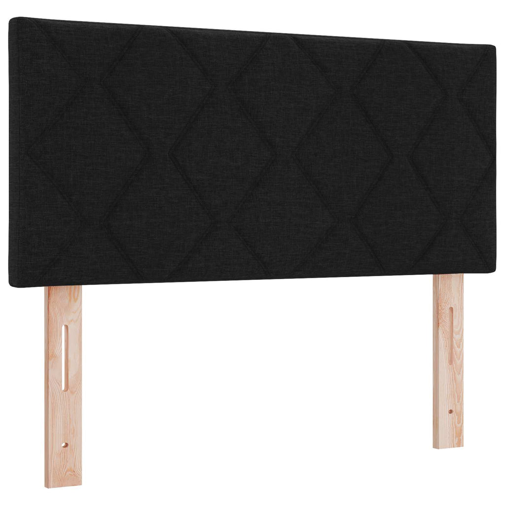 LED Kopfteil Schwarz 90 cm Stoff