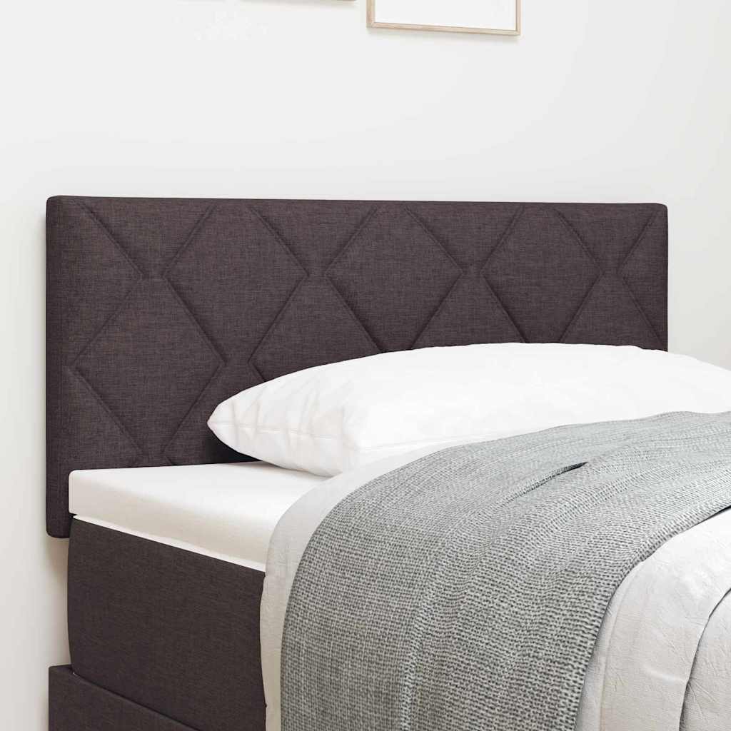LED Kopfteil Braun 90 cm Stoff