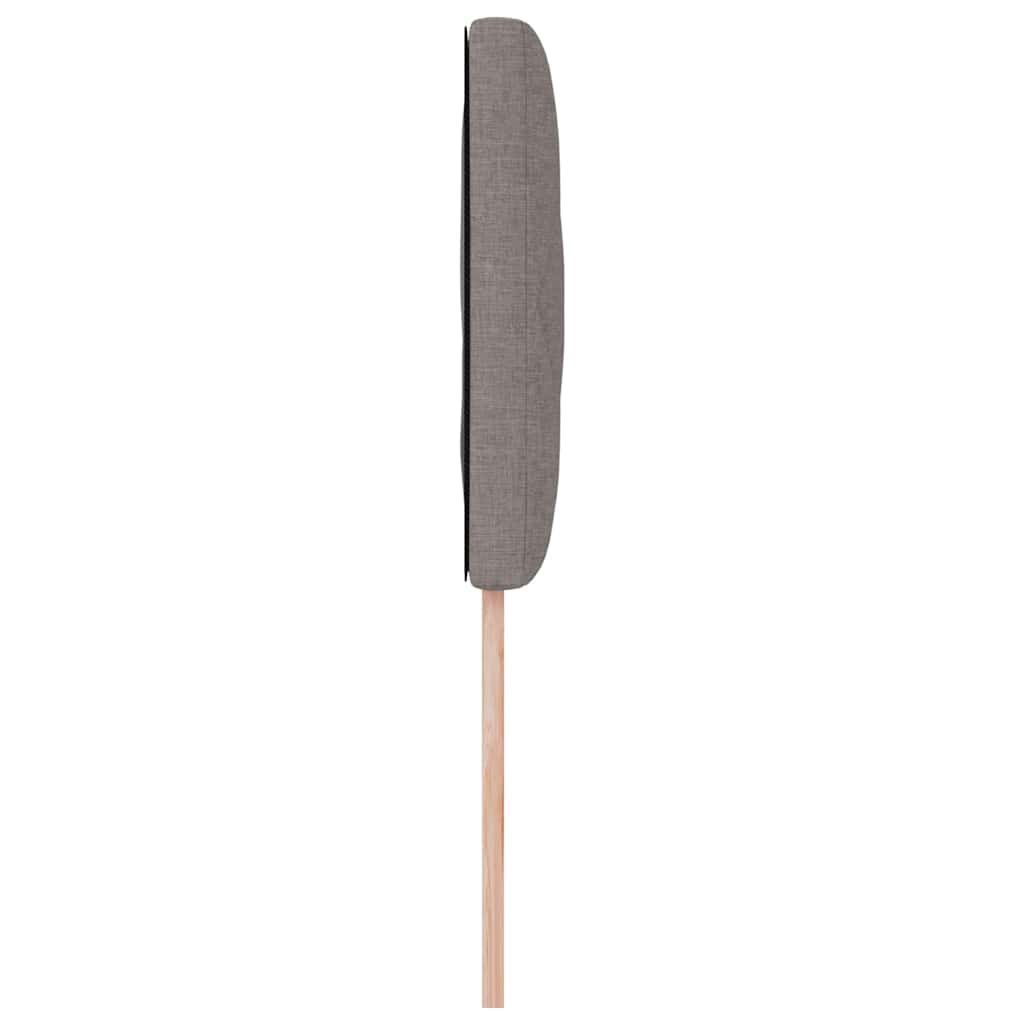 LED Kopfteil Hellgrau 90 cm Stoff