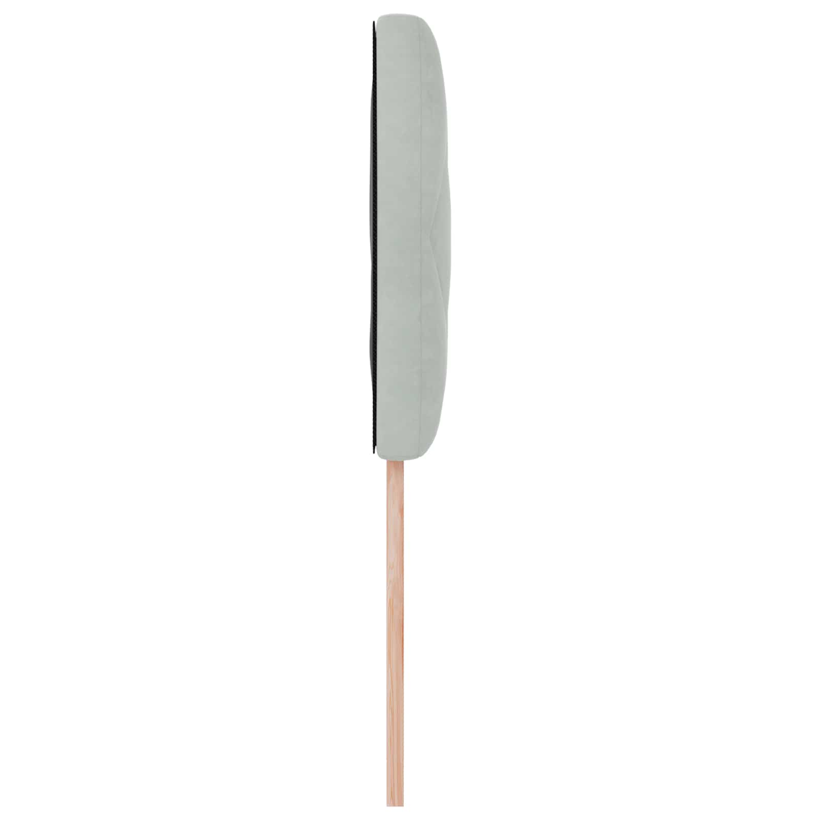 LED Kopfteil Hellgrau 90 cm Samt