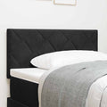 LED Kopfteil Schwarz 90 cm Samt