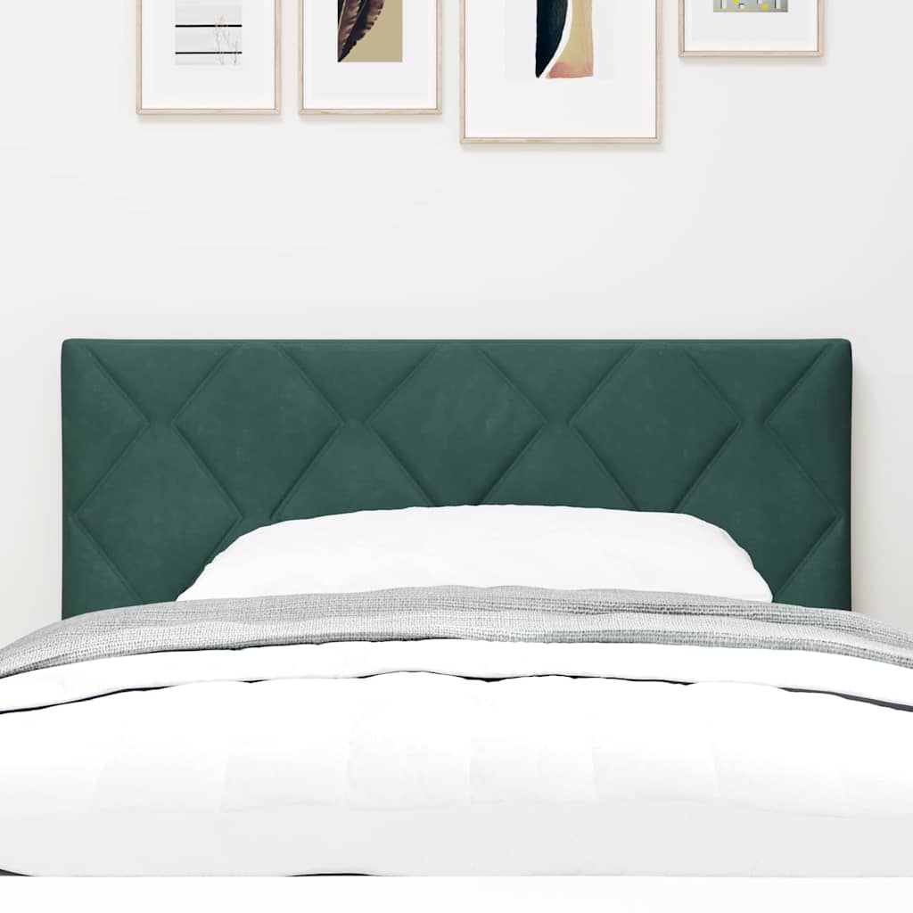 LED Kopfteil Dunkelgrün 90 cm Samt