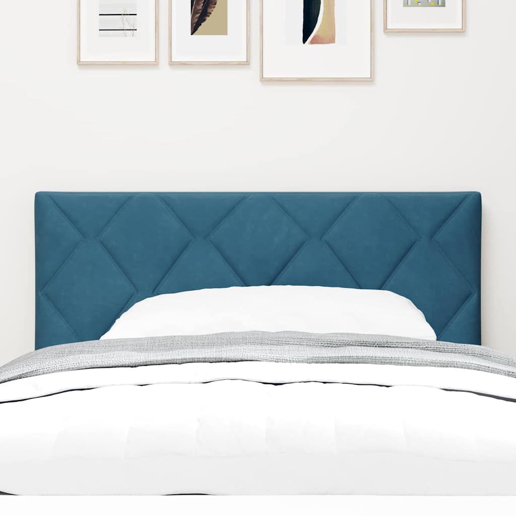 LED Kopfteil Dunkelblau 90 cm Samt