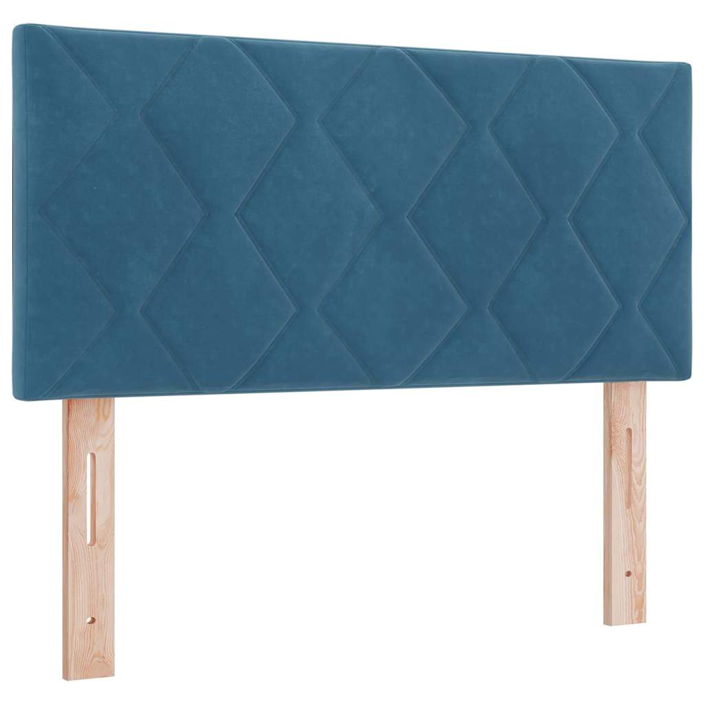 LED Kopfteil Dunkelblau 90 cm Samt