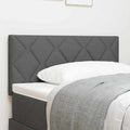 LED Kopfteil Grau 100 cm Stoff