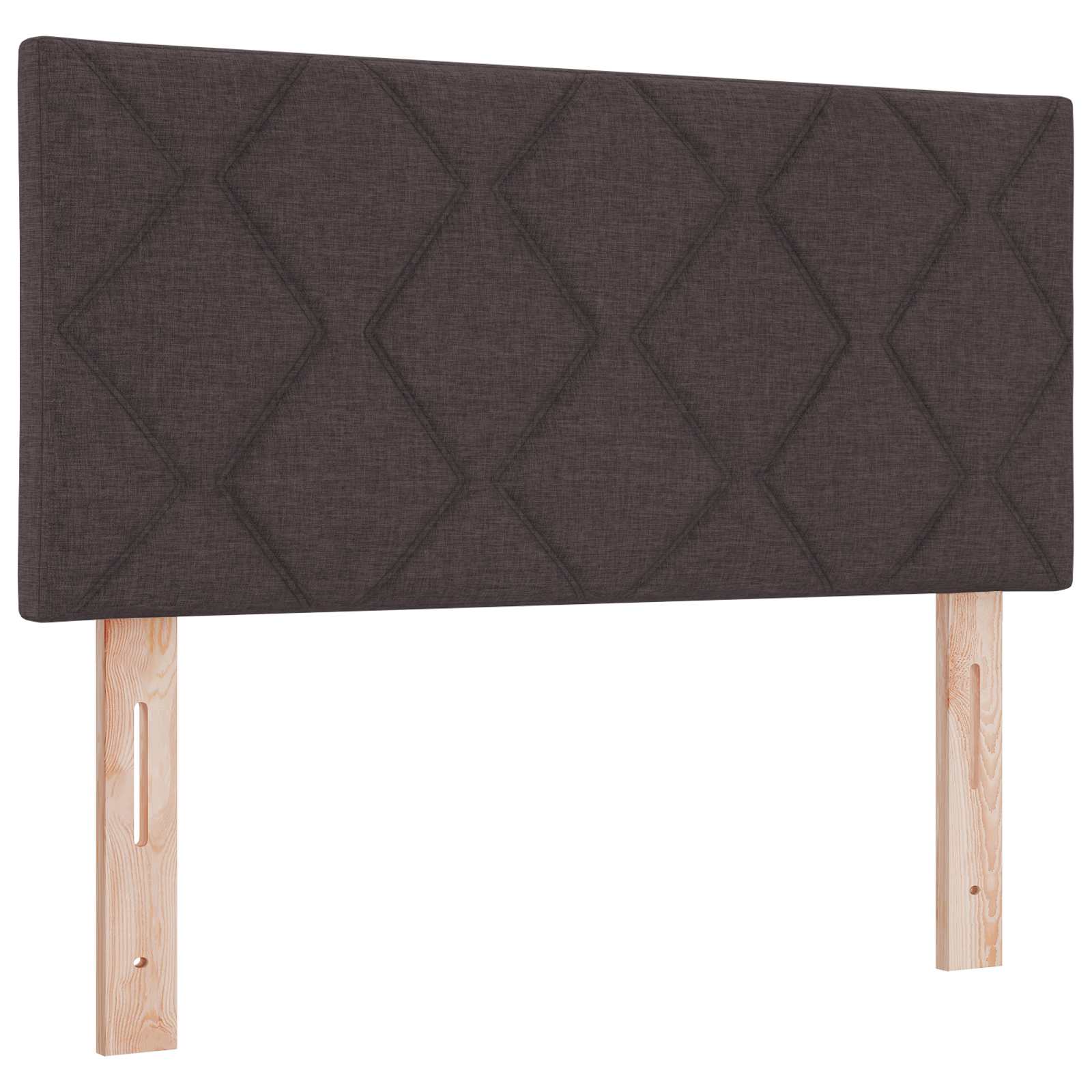 LED Kopfteil Braun 100 cm Stoff
