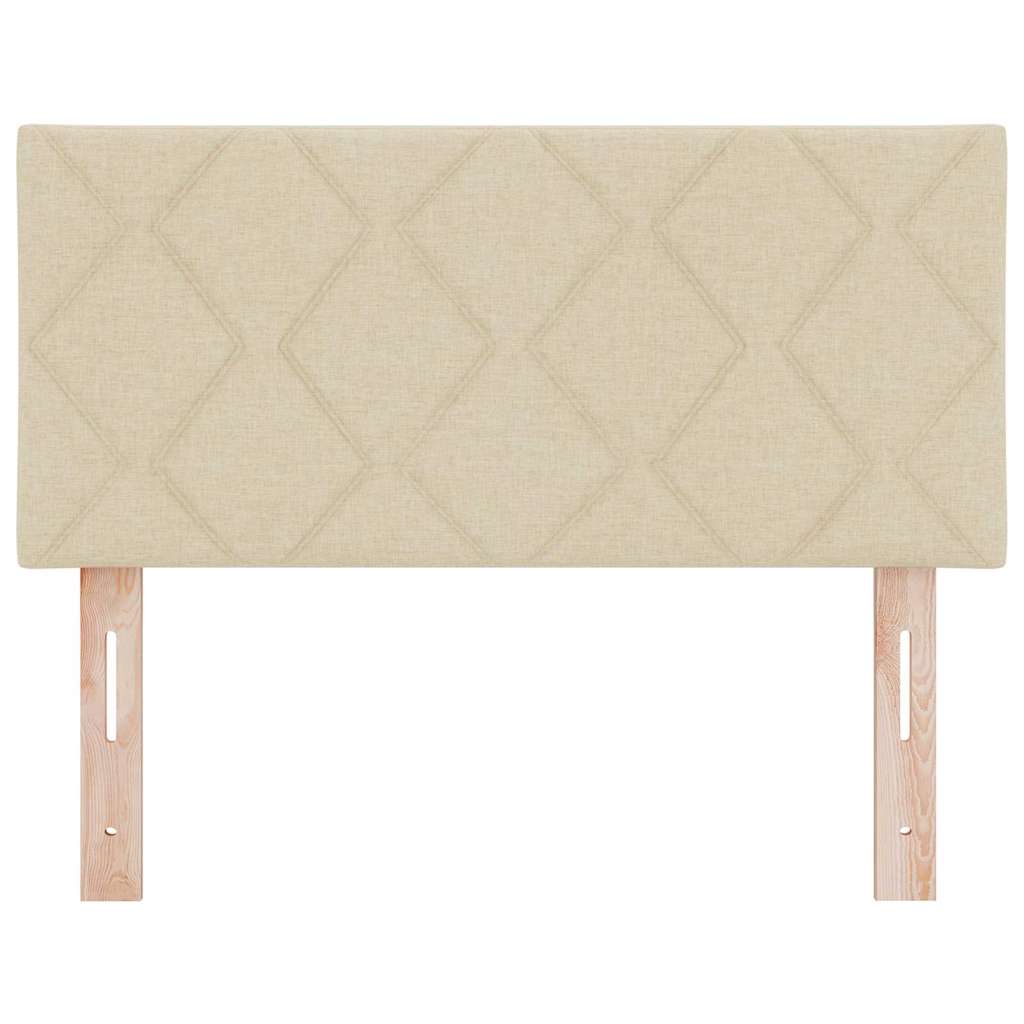 LED Kopfteil Creme 100 cm Stoff
