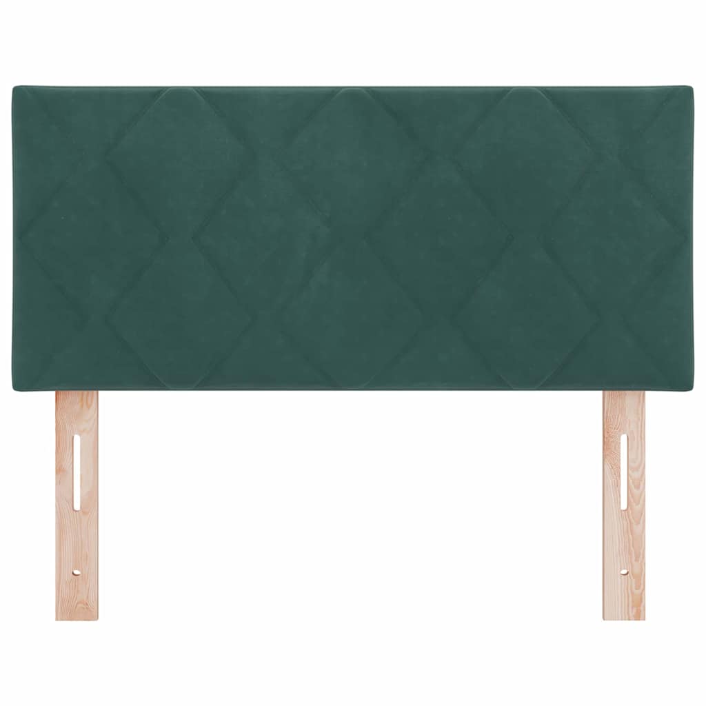 LED Kopfteil Dunkelgrün 100 cm Samt