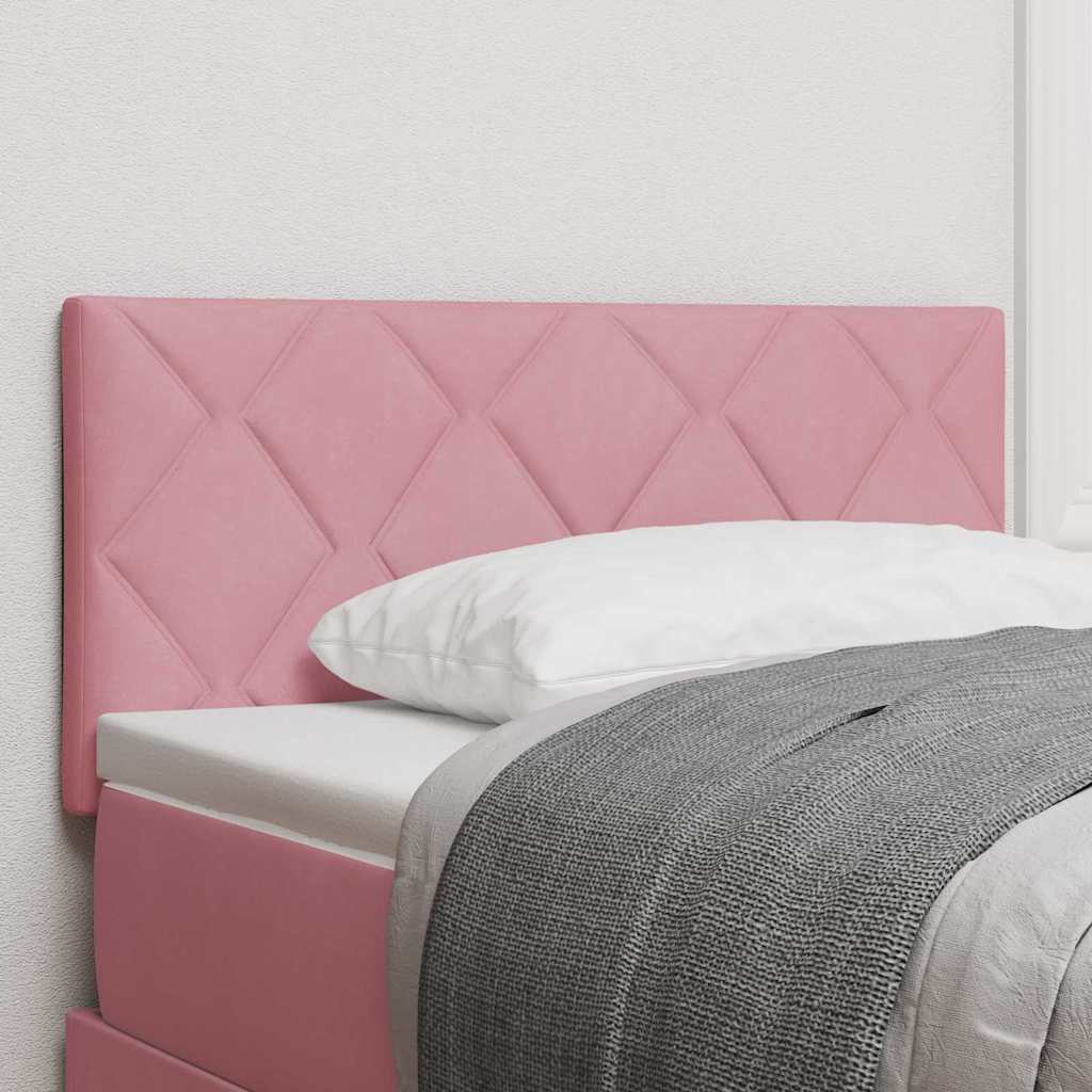 LED Kopfteil Rosa 100 cm Samt