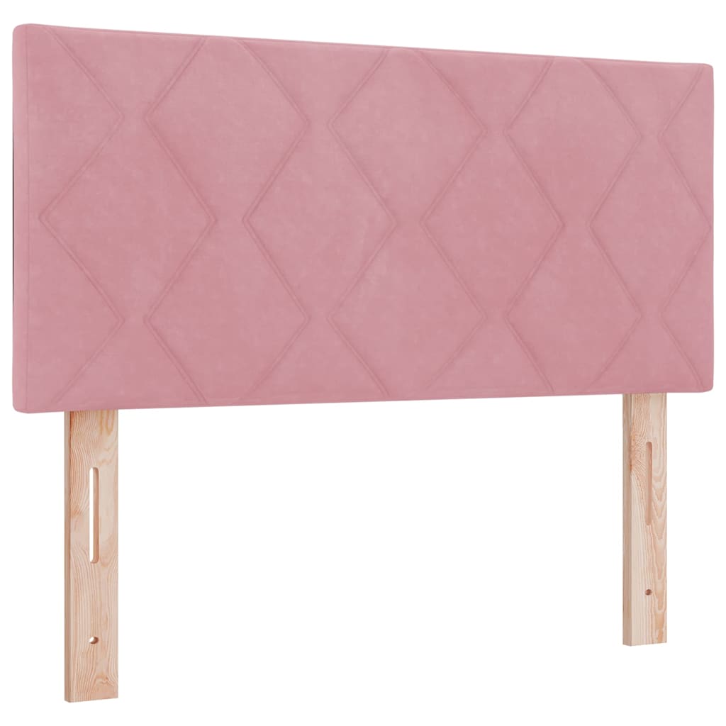 LED Kopfteil Rosa 100 cm Samt