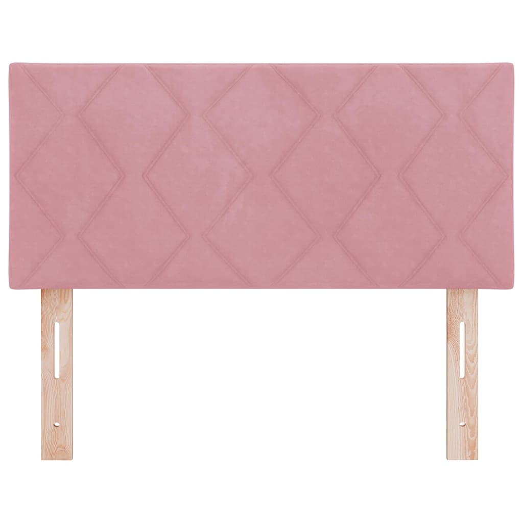 LED Kopfteil Rosa 100 cm Samt