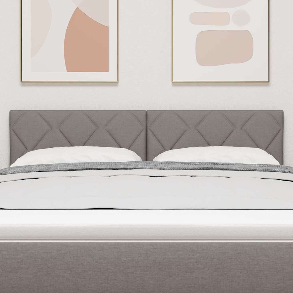 LED Kopfteil Taupe 160 cm Stoff
