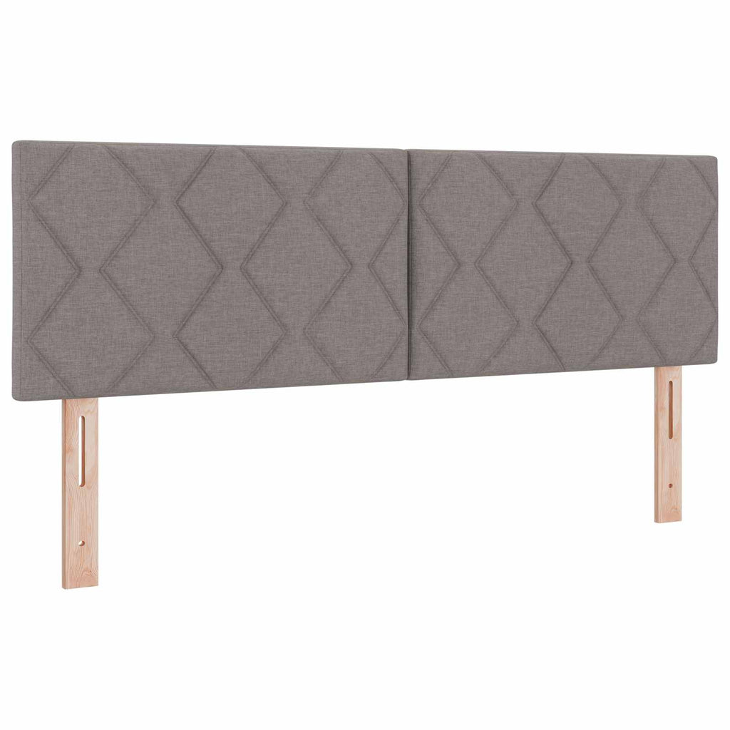 LED Kopfteil Taupe 160 cm Stoff