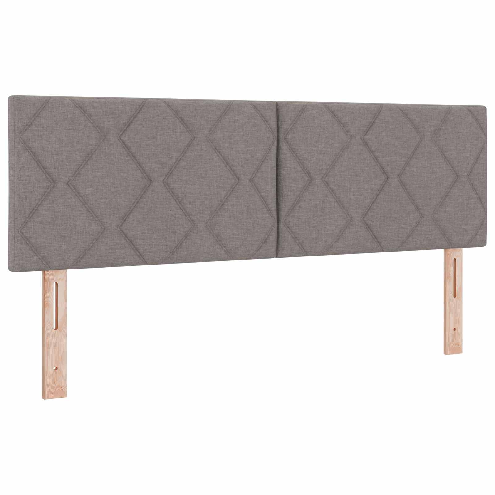 LED Kopfteil Taupe 160 cm Stoff