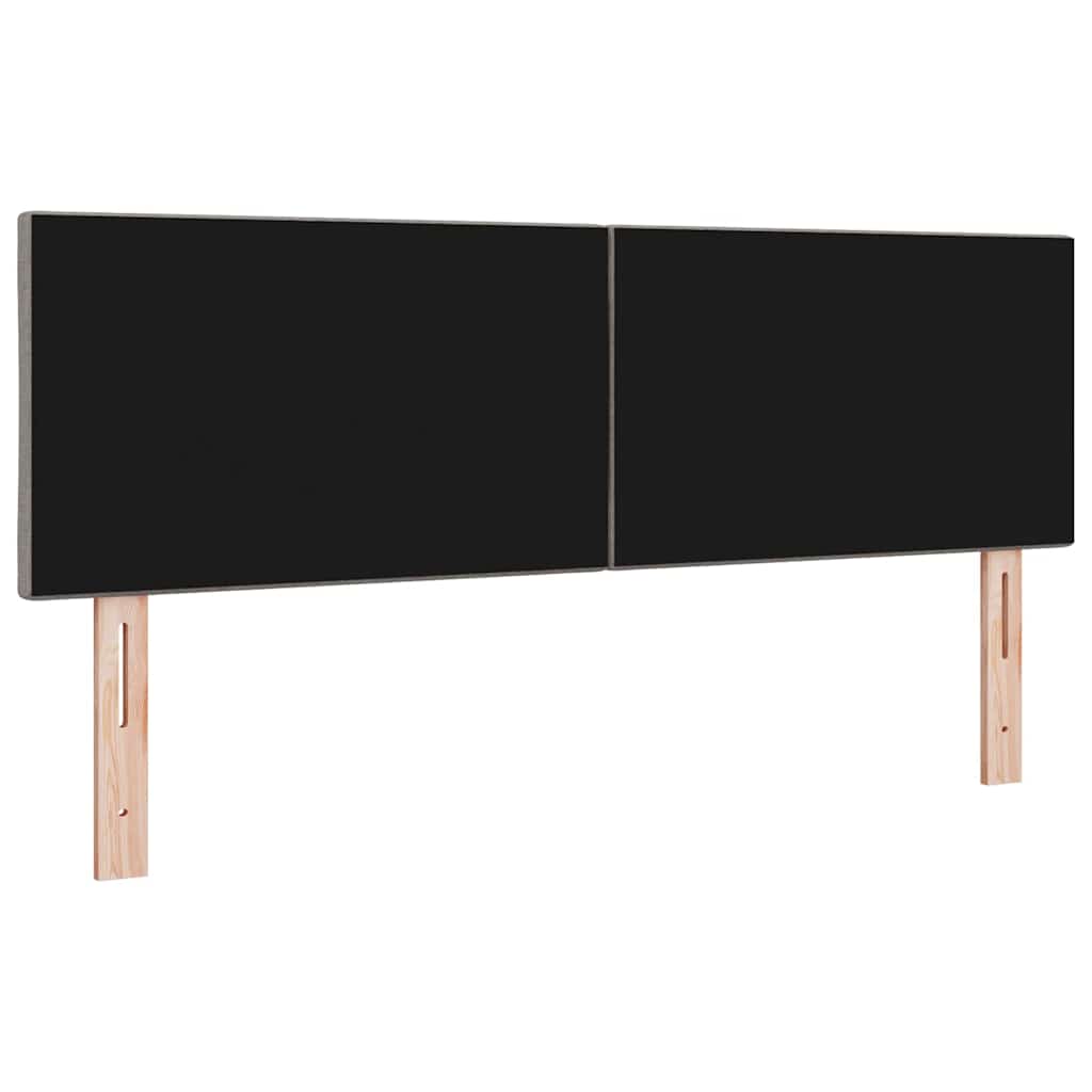 LED Kopfteil Taupe 160 cm Stoff