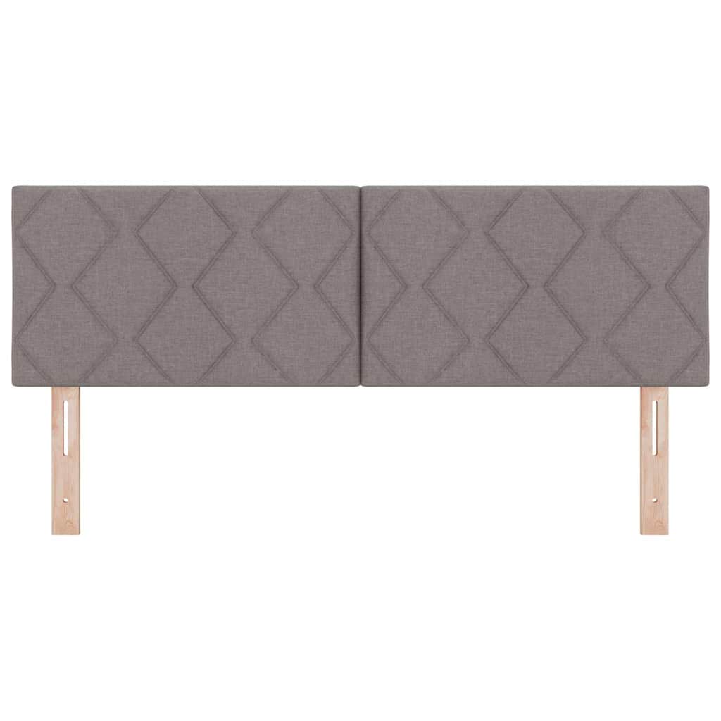 LED Kopfteil Taupe 160 cm Stoff