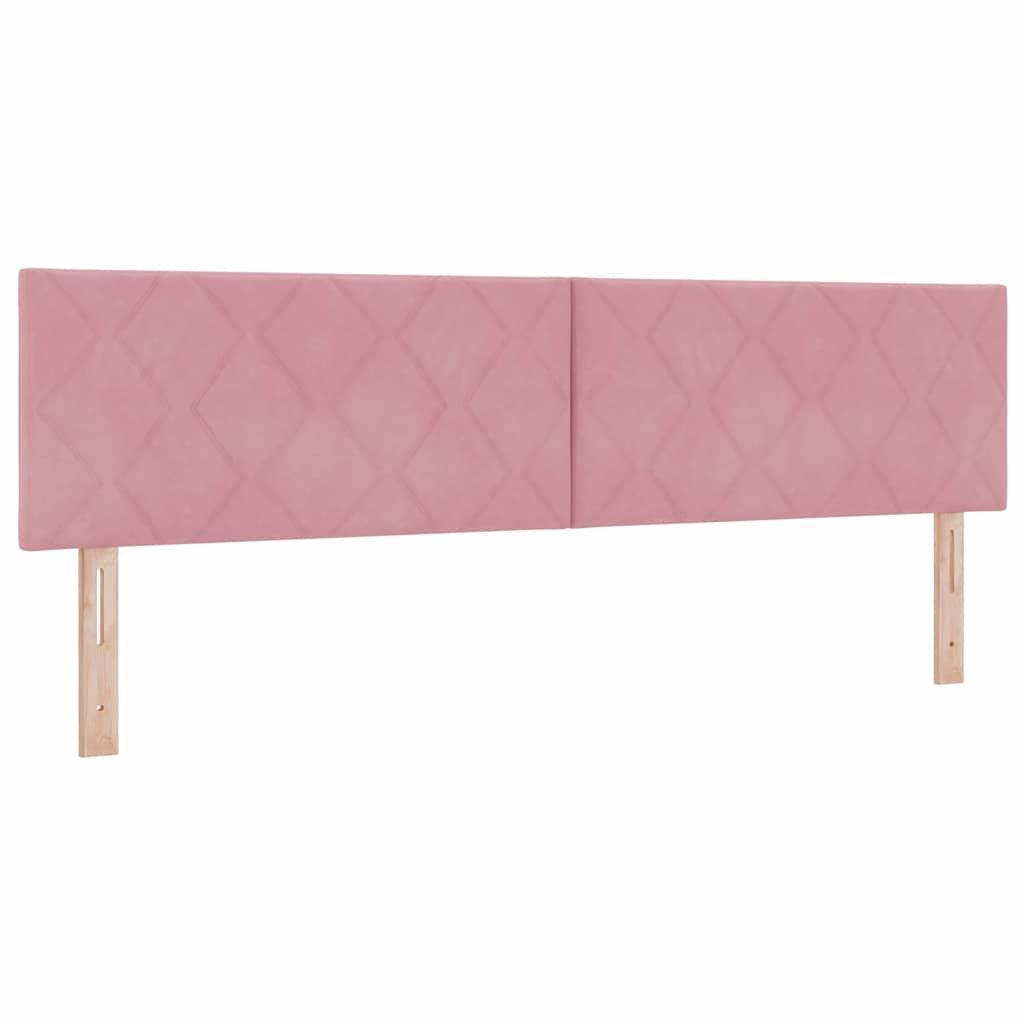 LED Kopfteil Rosa 180 cm Samt