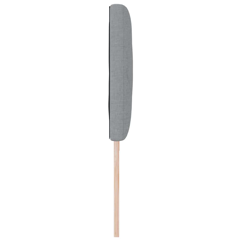 LED Kopfteil Hellgrau 200 cm Stoff