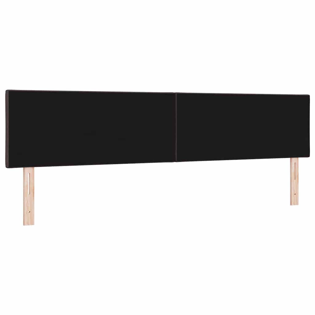 LED Kopfteil Braun 200 cm Stoff