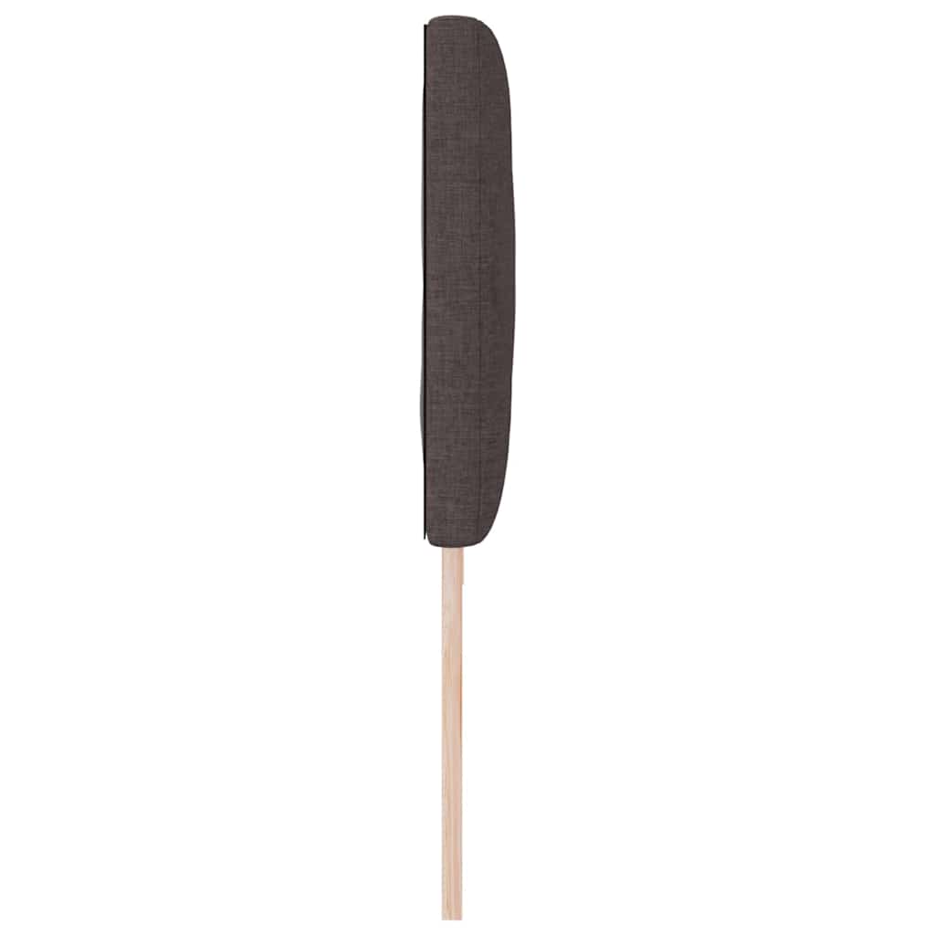 LED Kopfteil Braun 200 cm Stoff