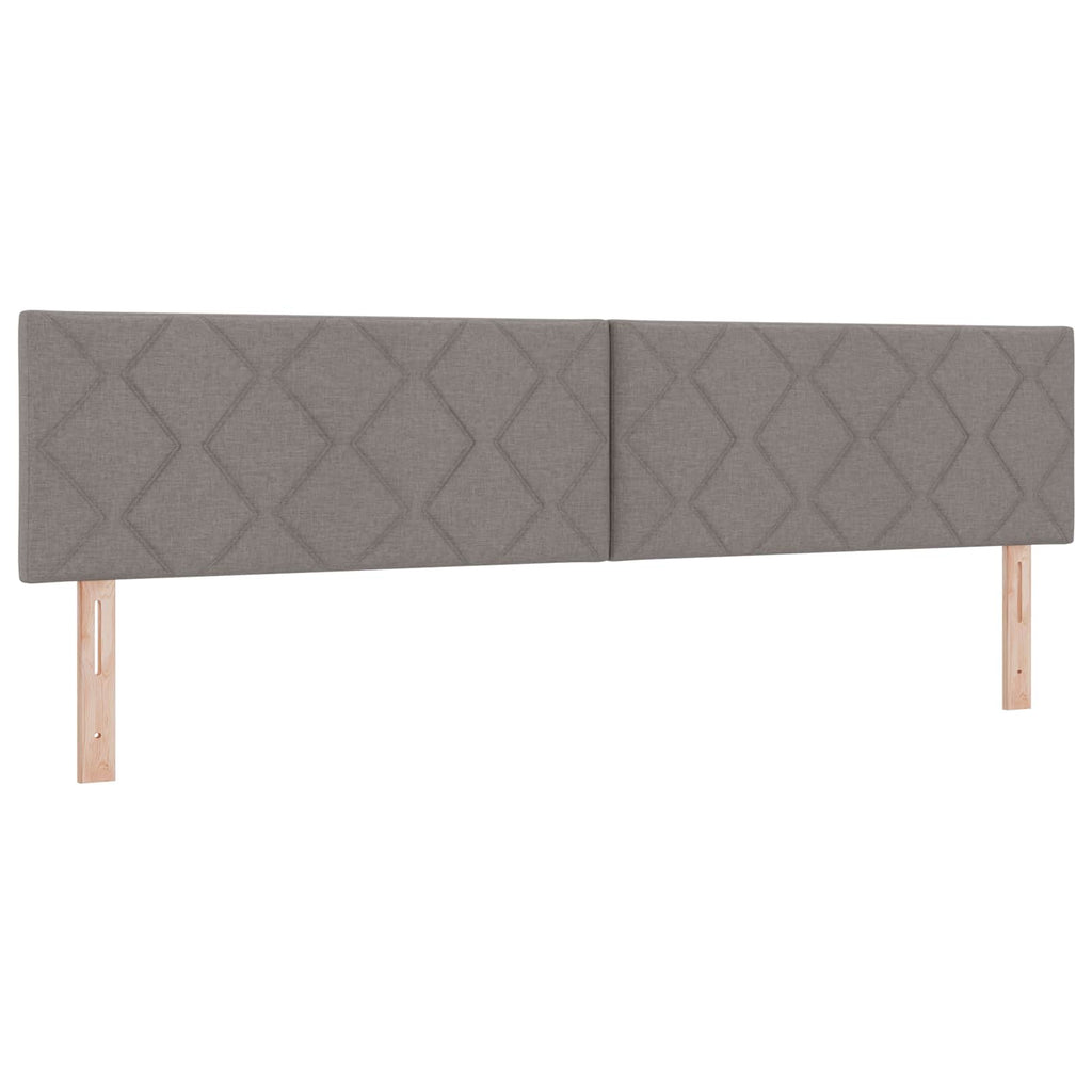 LED Kopfteil Taupe 200 cm Stoff