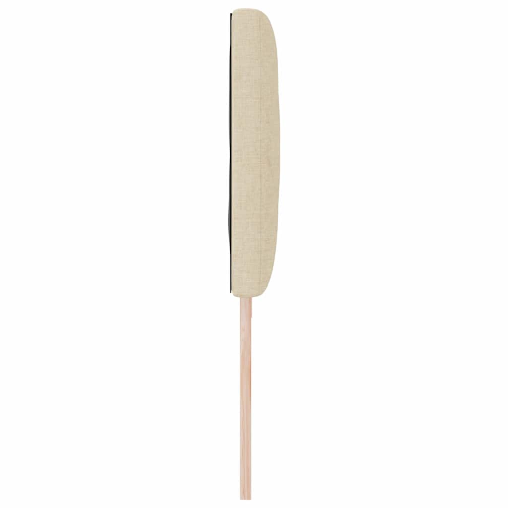 LED Kopfteil Creme 200 cm Stoff