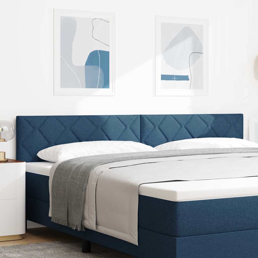 LED Kopfteil Blau 200 cm Stoff