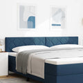 LED Kopfteil Blau 200 cm Stoff