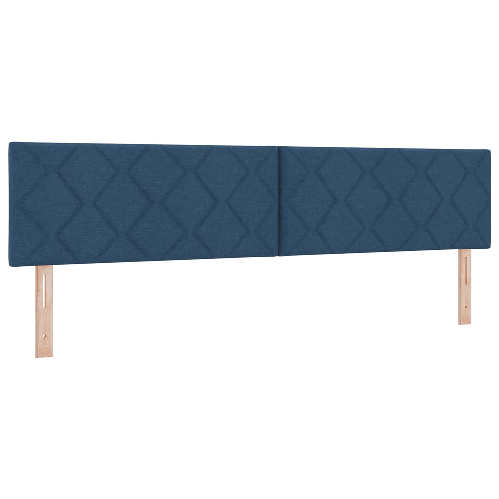 LED Kopfteil Blau 200 cm Stoff