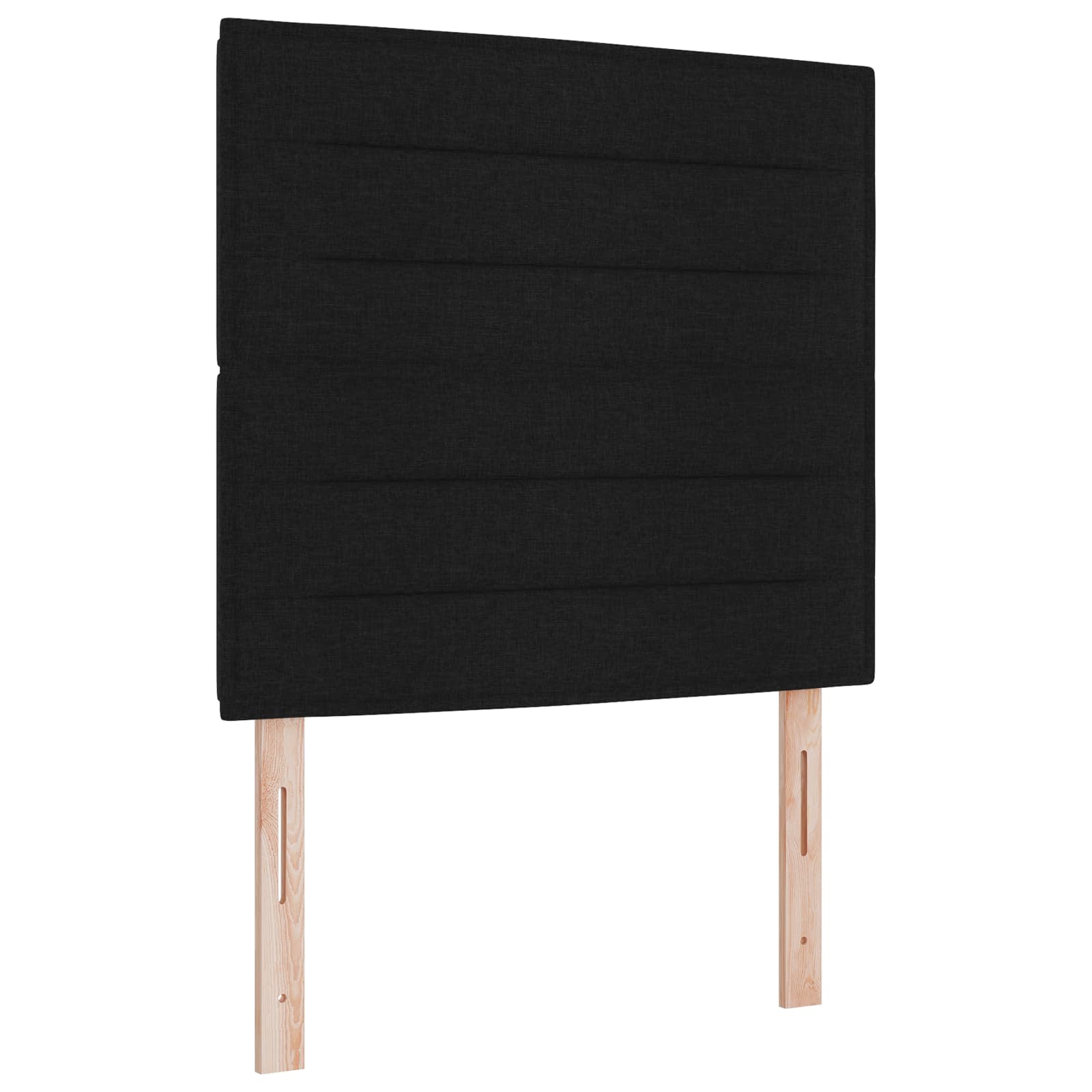 LED Kopfteil mit LED-Lichtleisten Schwarz 80 cm Stoff