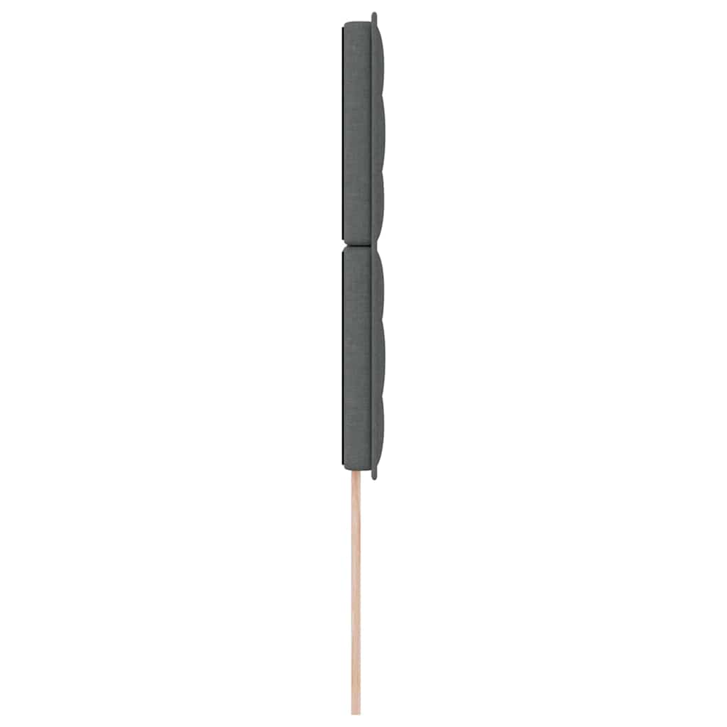 LED Kopfteil mit LED-Lichtleisten Dunkelgrau 100 cm Stoff