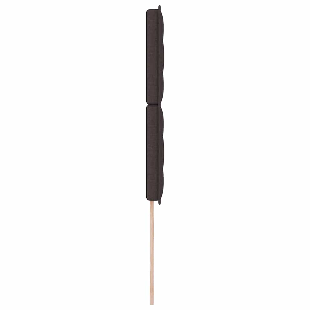 LED Kopfteil mit LED-Lichtleisten Dunkelbraun 100 cm Stoff