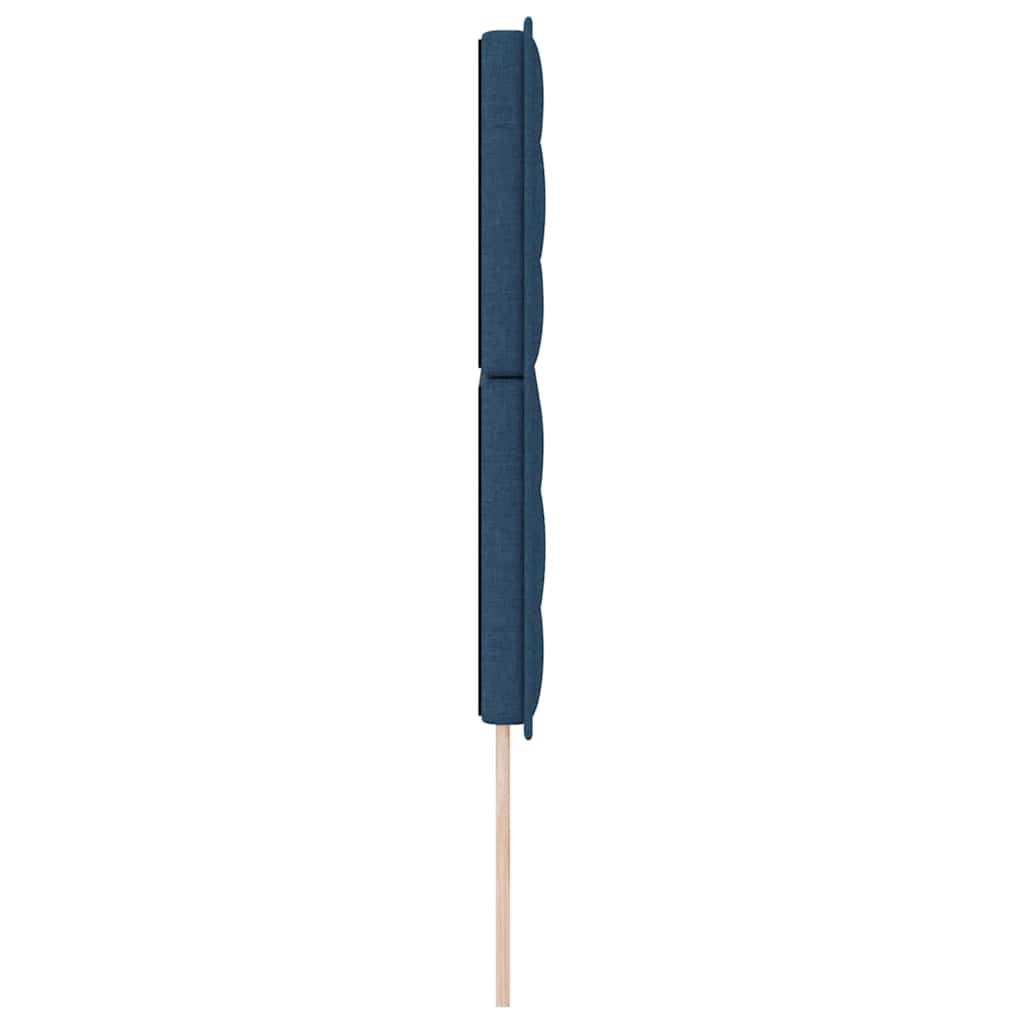 LED Kopfteil mit LED-Lichtleisten Blau 144 cm Stoff