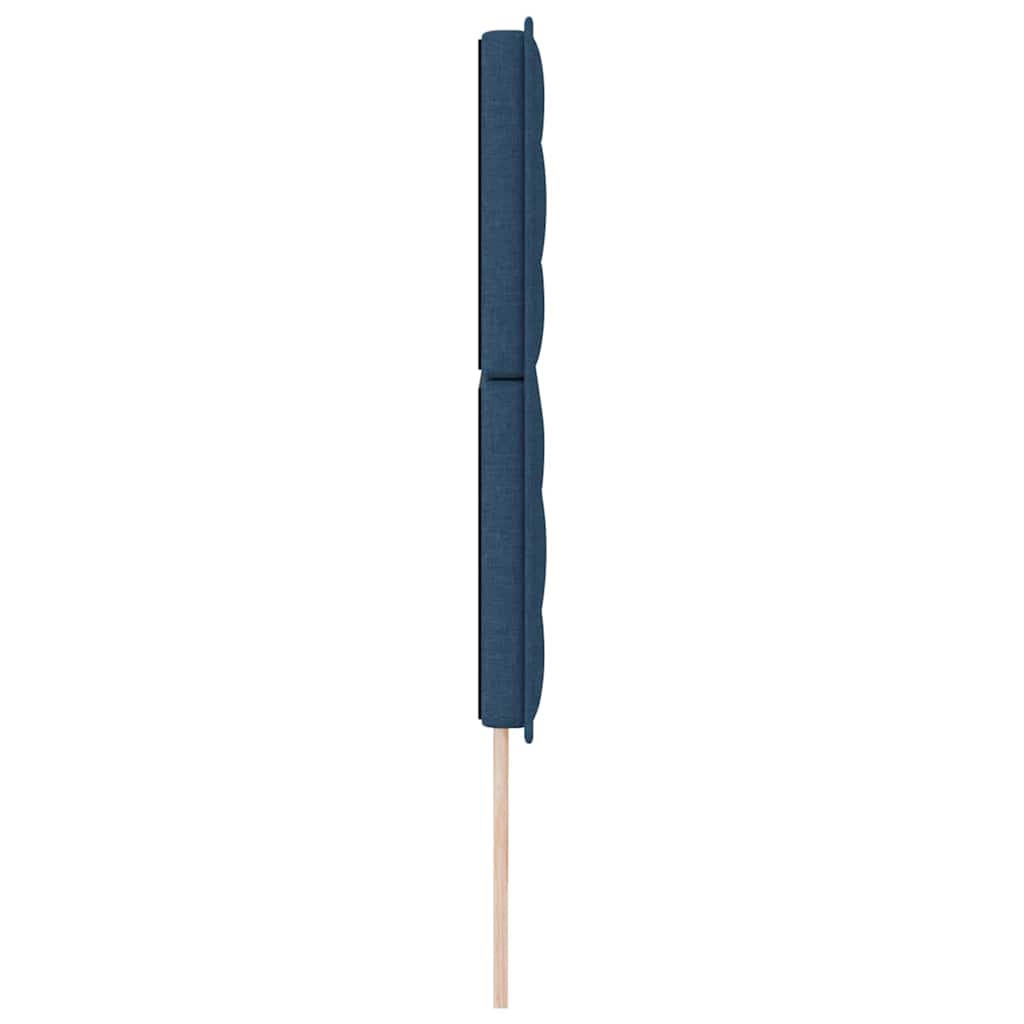 LED Kopfteil mit LED-Lichtleisten Blau 180 cm Stoff