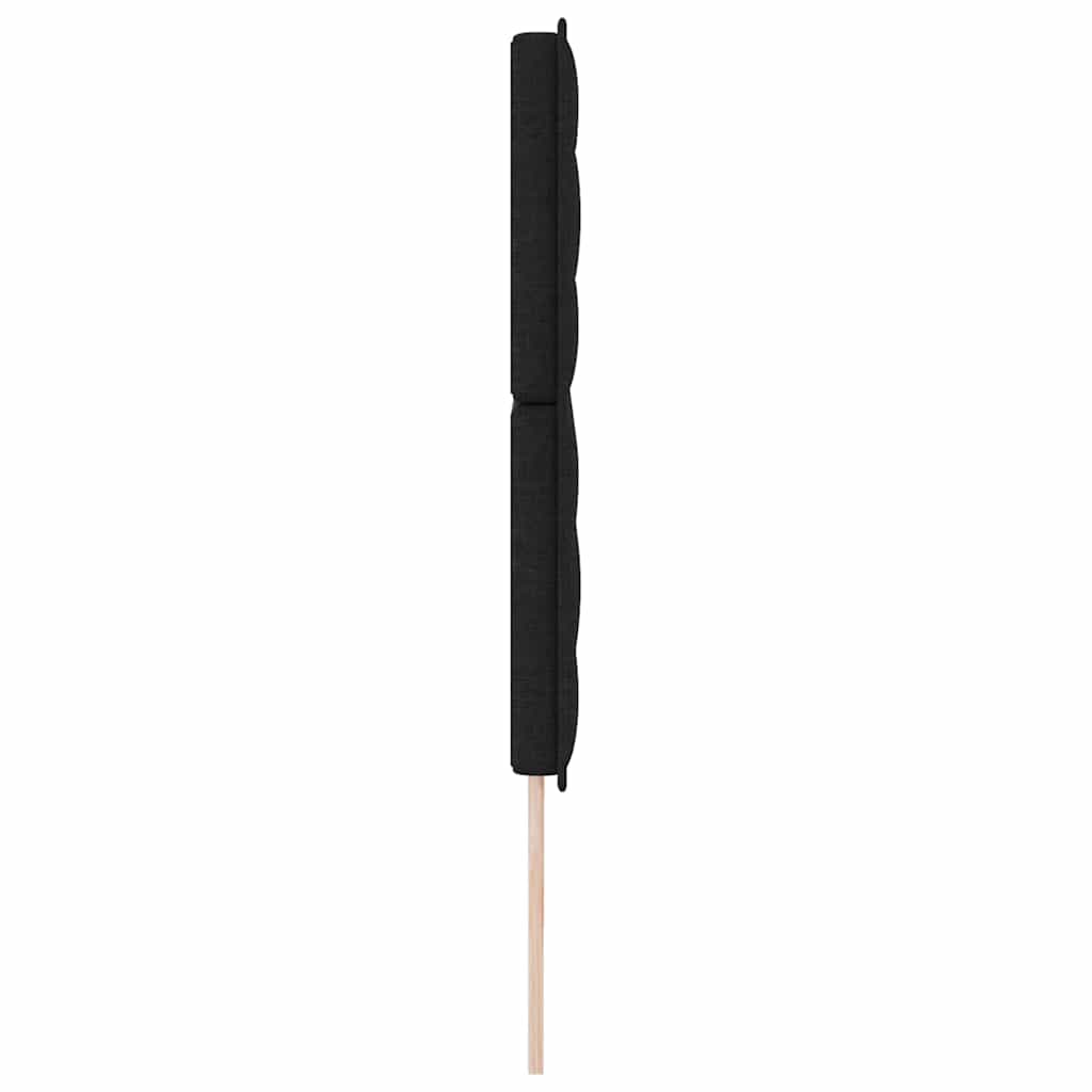 LED Kopfteil mit LED-Lichtleisten Schwarz 200 cm Stoff