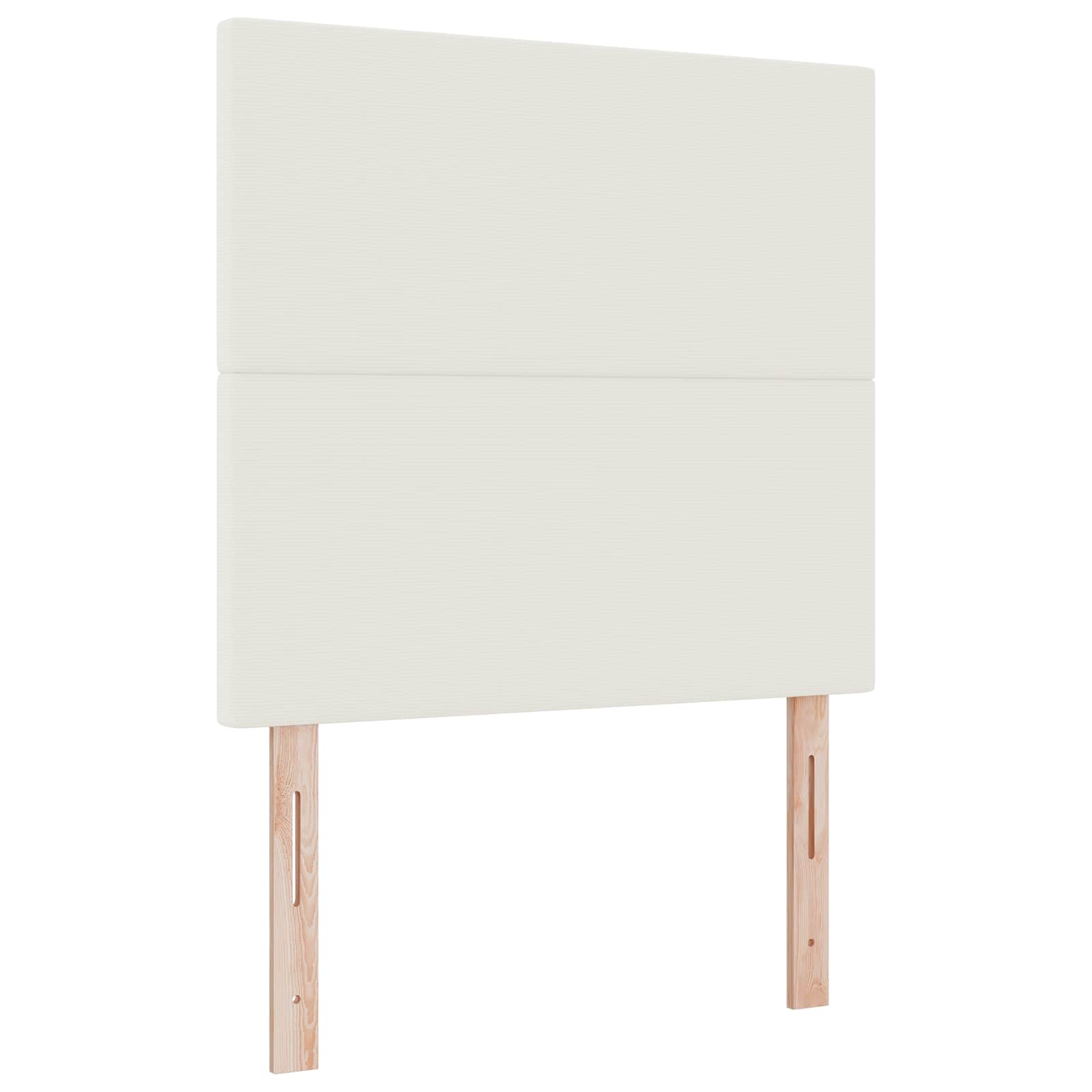 LED Kopfteil mit LED-Lichtleisten Creme 90 cm Cordstoff