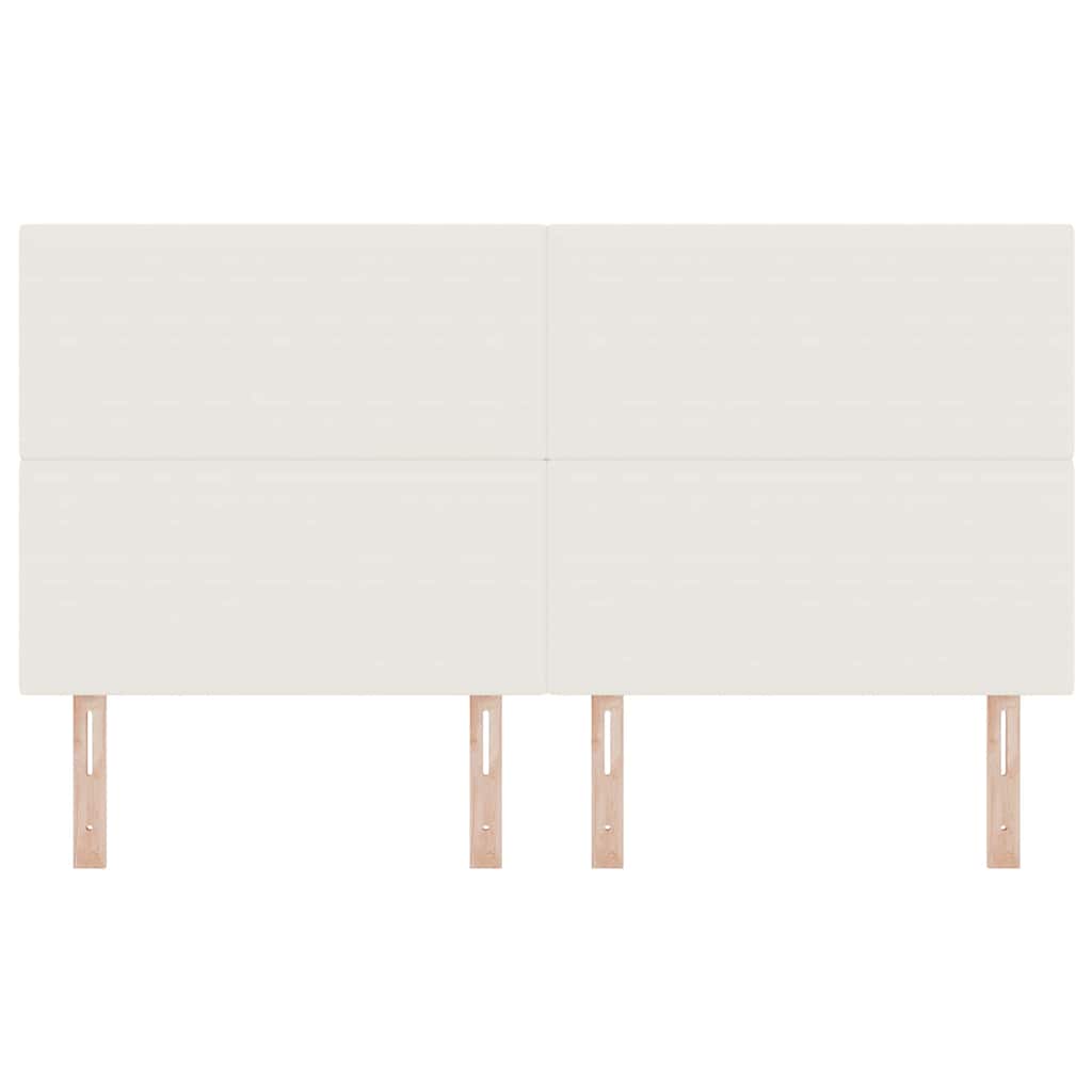 LED Kopfteil mit LED-Lichtleisten Creme 180 cm Cordstoff