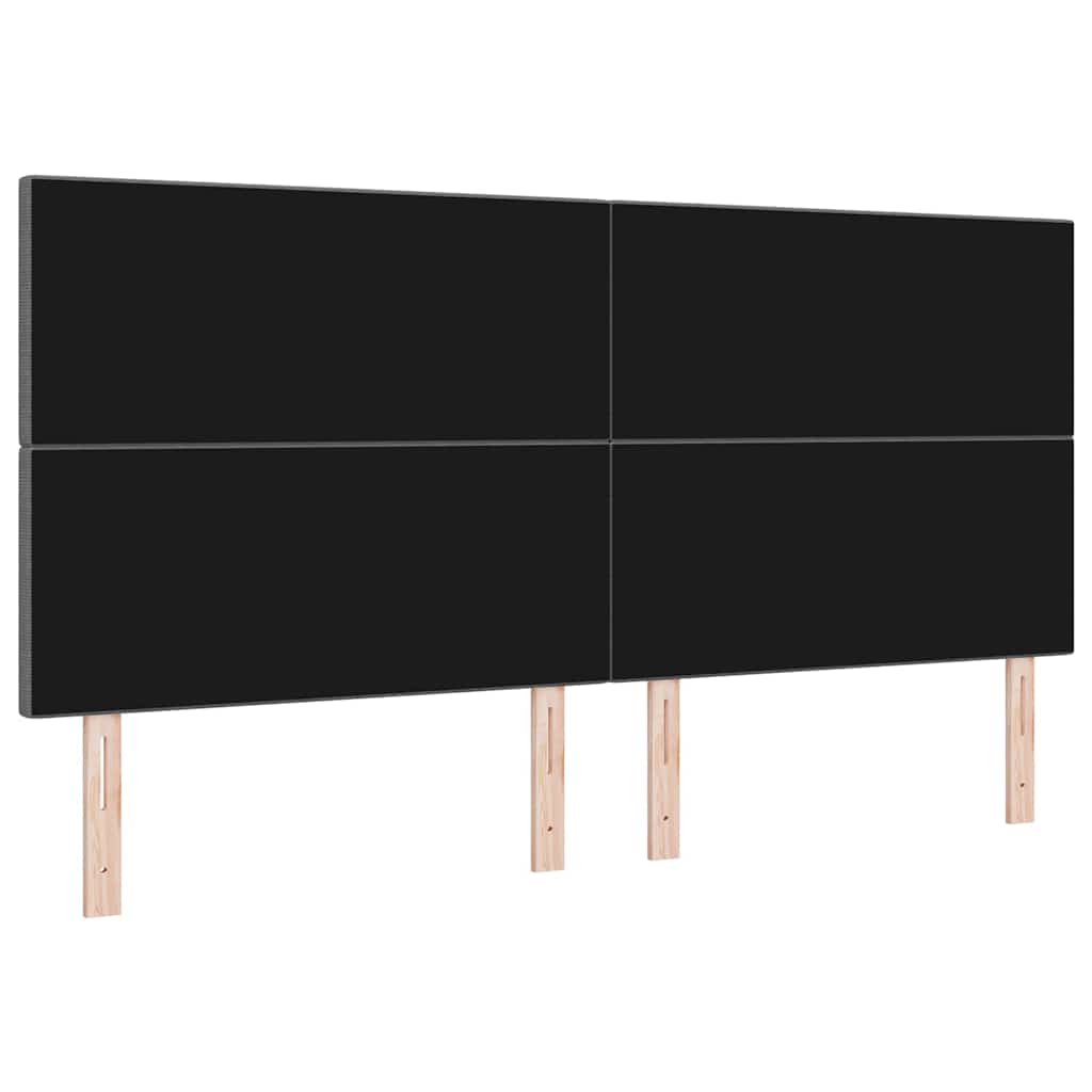 LED Kopfteil mit LED-Lichtleisten Hellgrau 200 cm Cordstoff