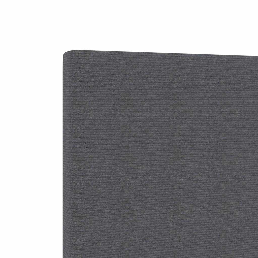 LED Kopfteil mit LED-Lichtleisten Dunkelgrau 200 cm Cordstoff