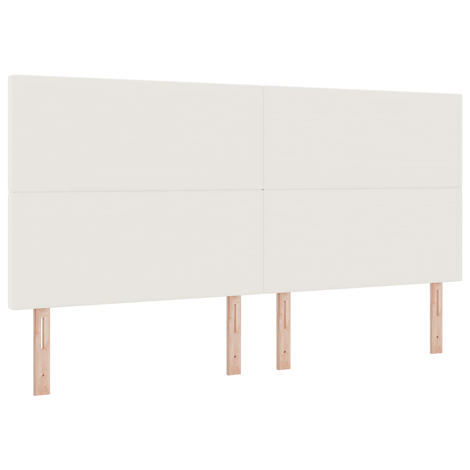 LED Kopfteil mit LED-Lichtleisten Creme 200 cm Cordstoff