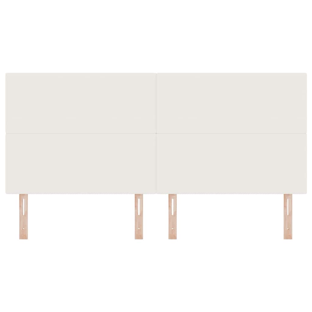 LED Kopfteil mit LED-Lichtleisten Creme 200 cm Cordstoff