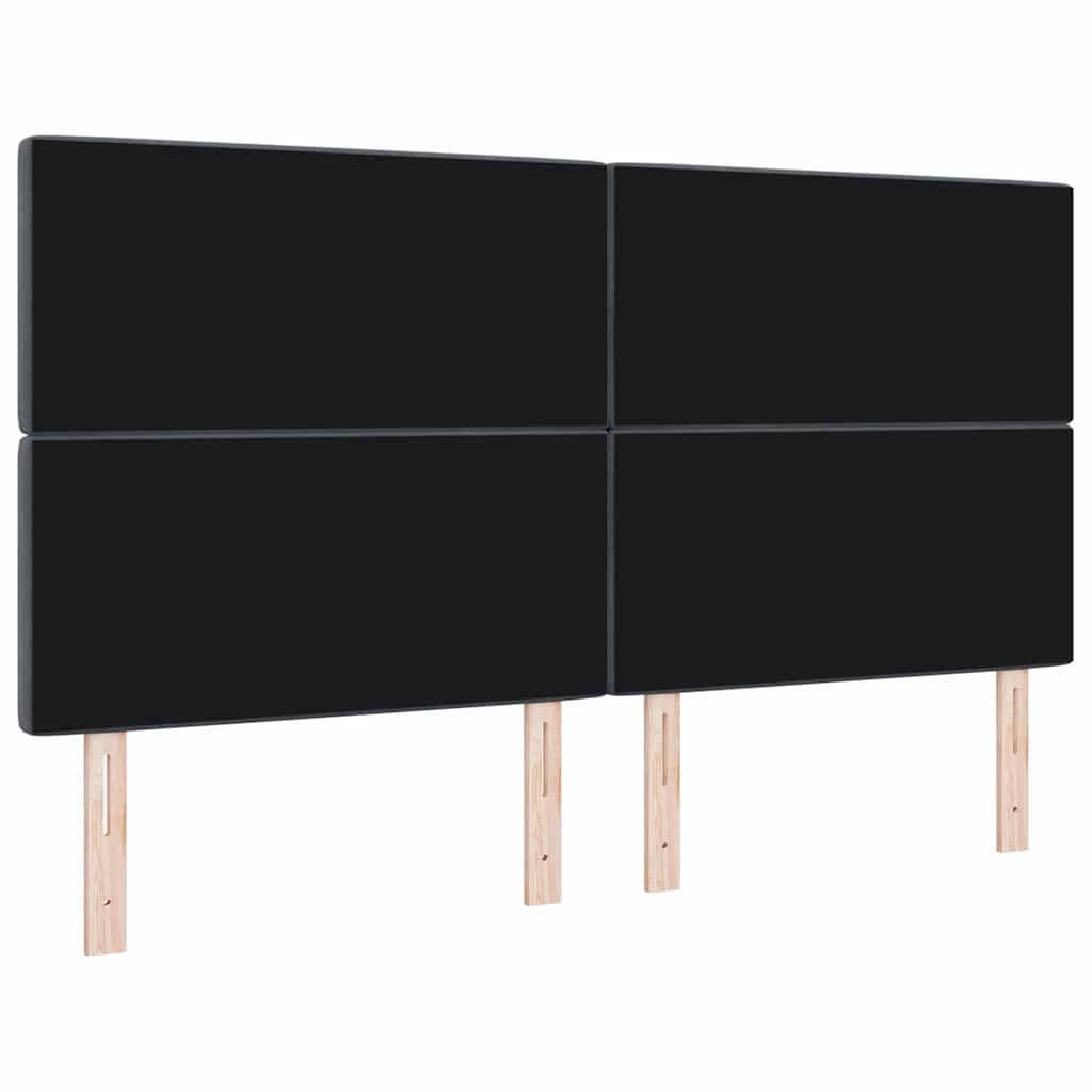 LED Kopfteil mit LED-Lichtleisten Dunkelgrau 180 cm Samt