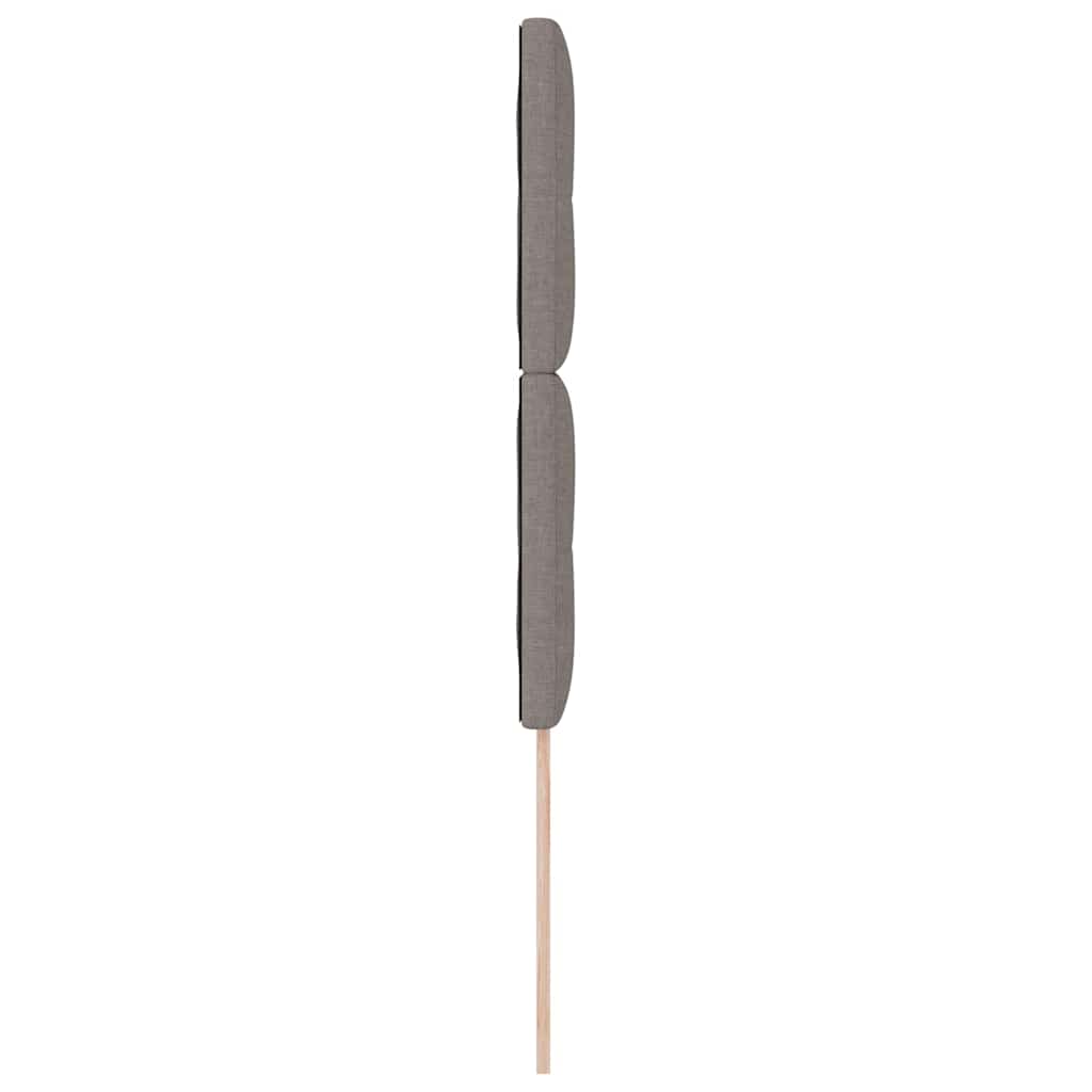 LED Kopfteil mit LED-Lichtleisten Taupe 90 cm Stoff