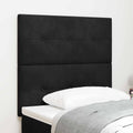 LED Kopfteil mit LED-Lichtleisten Schwarz 100 cm Samt