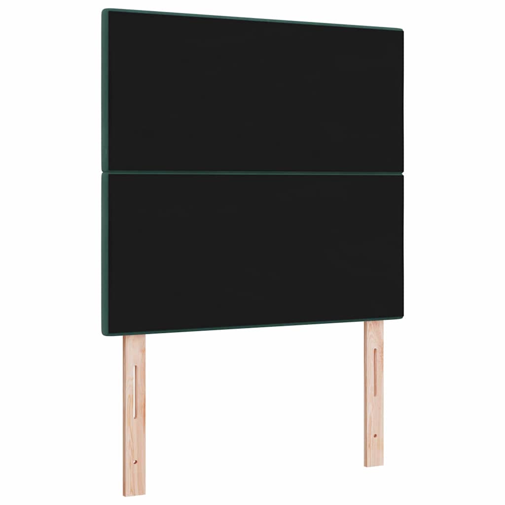 LED Kopfteil mit LED-Lichtleisten Grün 100 cm Samt