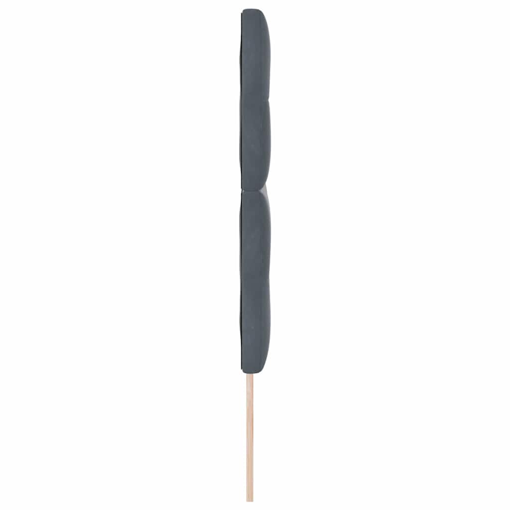 LED Kopfteil mit LED-Lichtleisten Grau 160 cm Samt