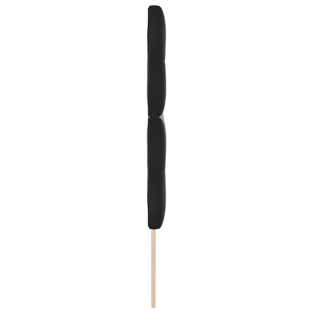 LED Kopfteil mit LED-Lichtleisten Schwarz 160 cm Samt