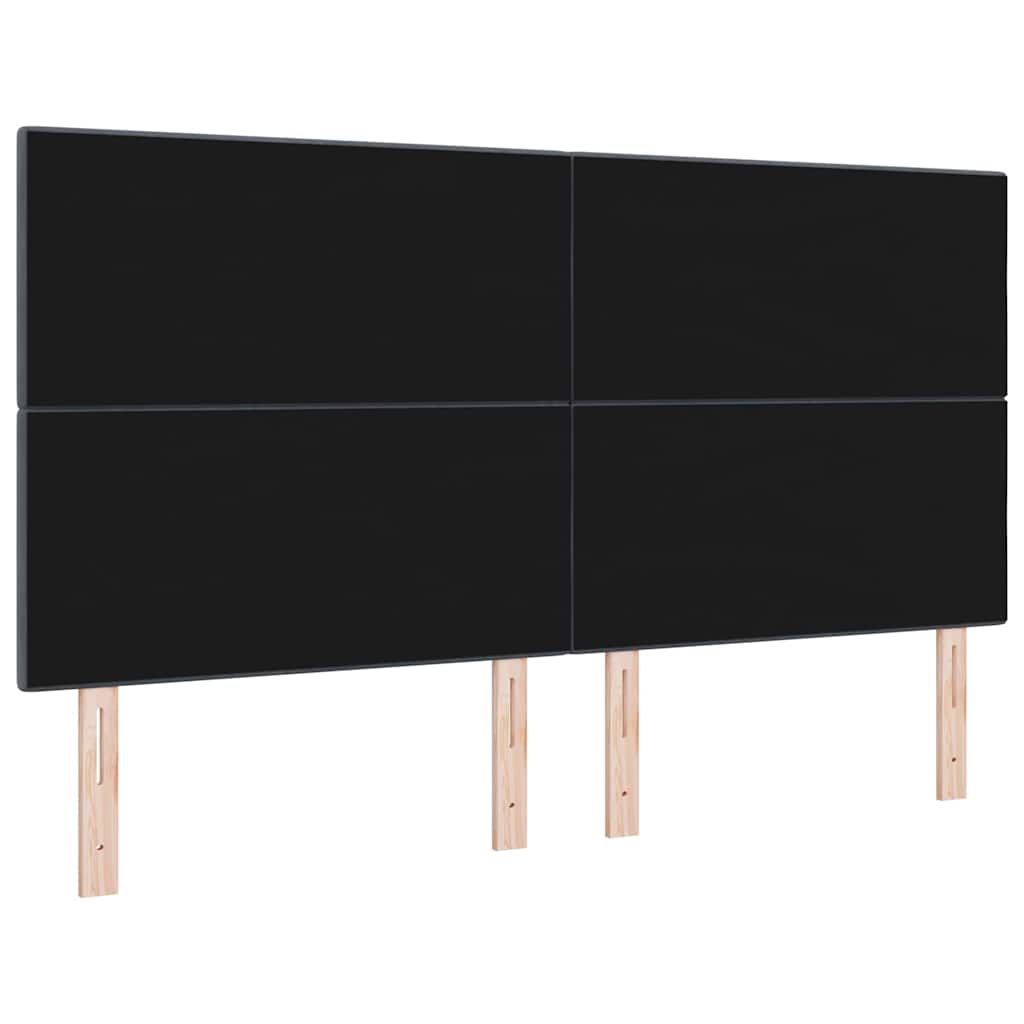 LED Kopfteil mit LED-Lichtleisten Grau 180 cm Samt