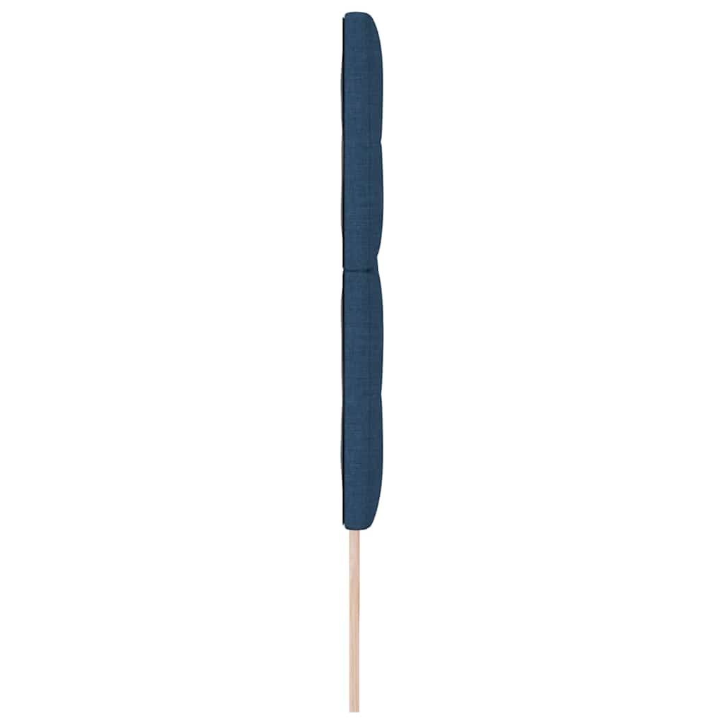 LED Kopfteil mit LED-Lichtleisten Blau 200 cm Stoff
